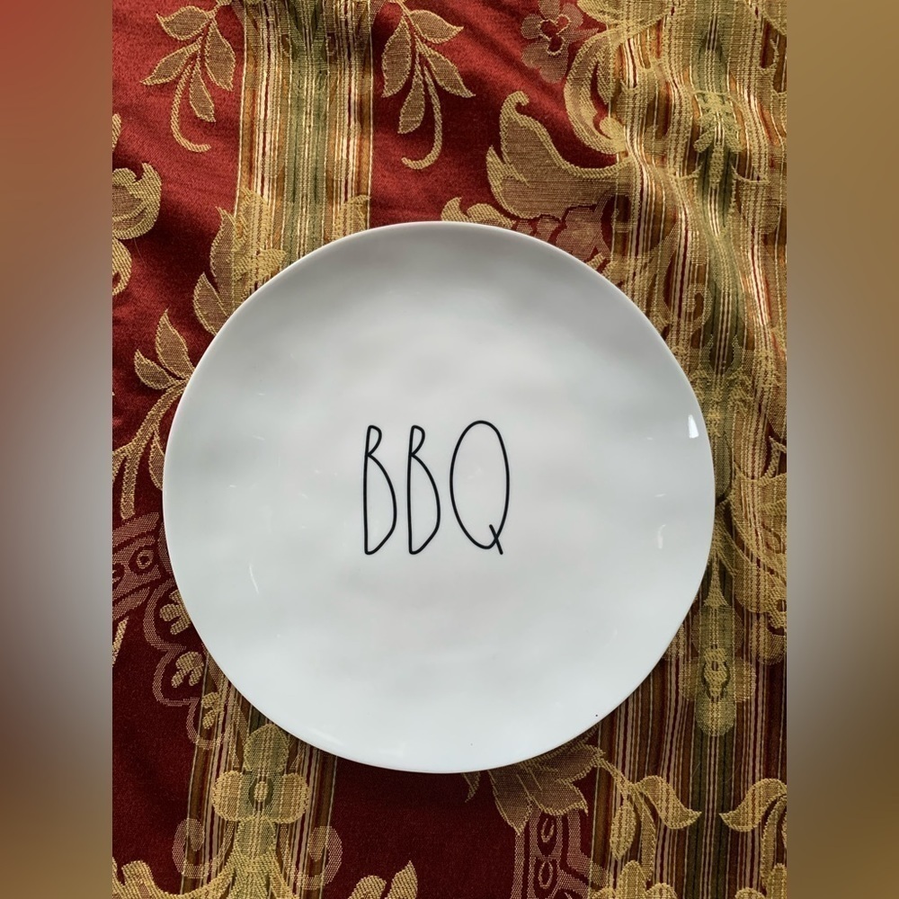 Rae Dunn Melamine BBQ (1) Plate